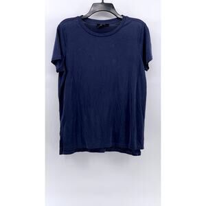 FOREVER 21 Women's Navy Crewneck Short Sleeve T-Shirt SZ L